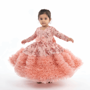 Pink baby buff frock
