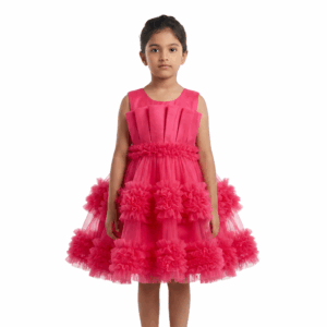 Rose baby buff frock