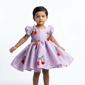Purple baby frock
