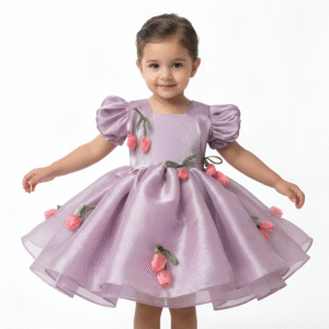 Dark purple baby frock