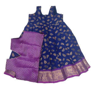 Navy blue with purpel border