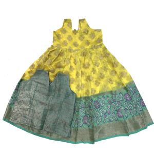 Yellow with green border