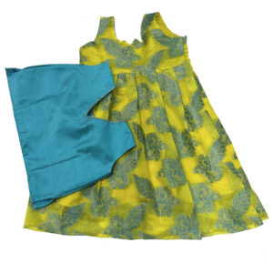 Yellow Pattu Pavadai