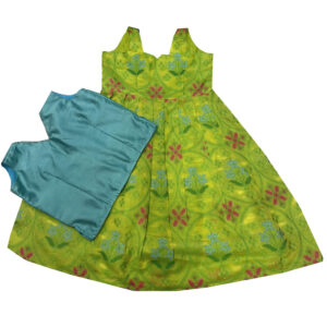 Lemon Yellow Pattu Pavadai