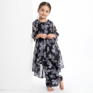 Block and white dress