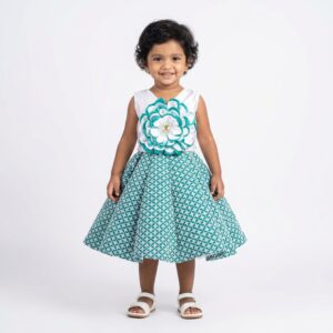 Blue and white skirt