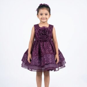 purpel step buff frock