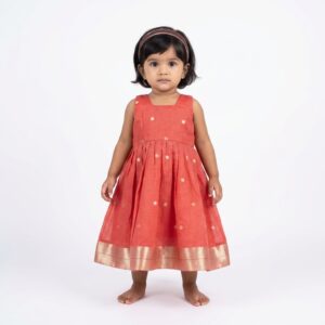 Lite Red Cotton Frock
