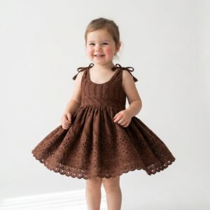 Brown Acoba Frock