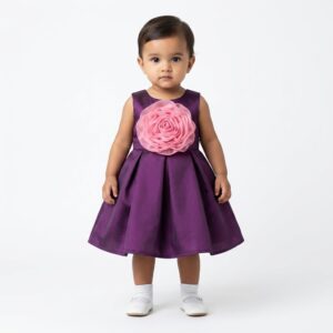 purpel baby frock